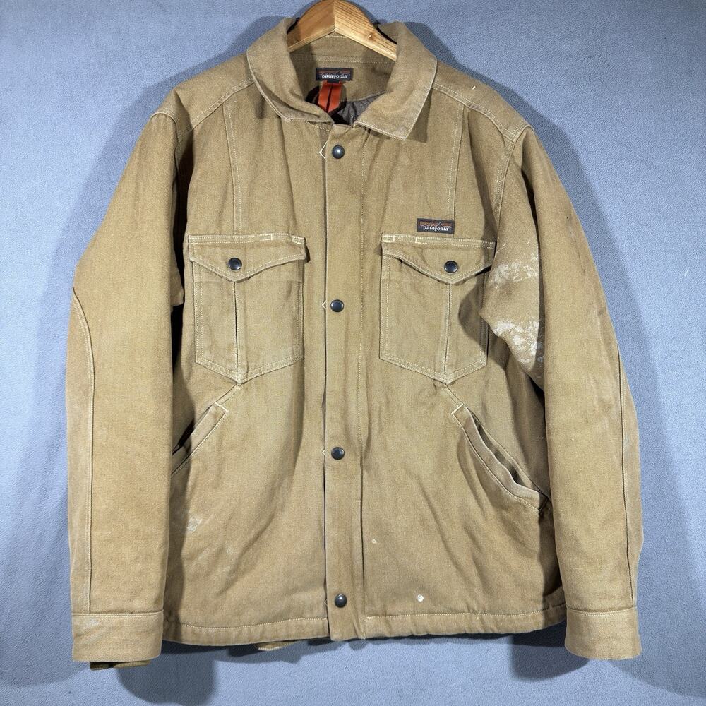 Patagonia Iron Forge Hemp Canvas Insulated Ranch Jacket Mens Size XL Brown 27805 - Picture 1 of 12